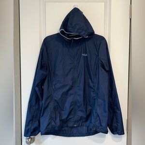 Rab Vital Womens Run Lightweight Windshell Windbreaker Full-Zip Packable L